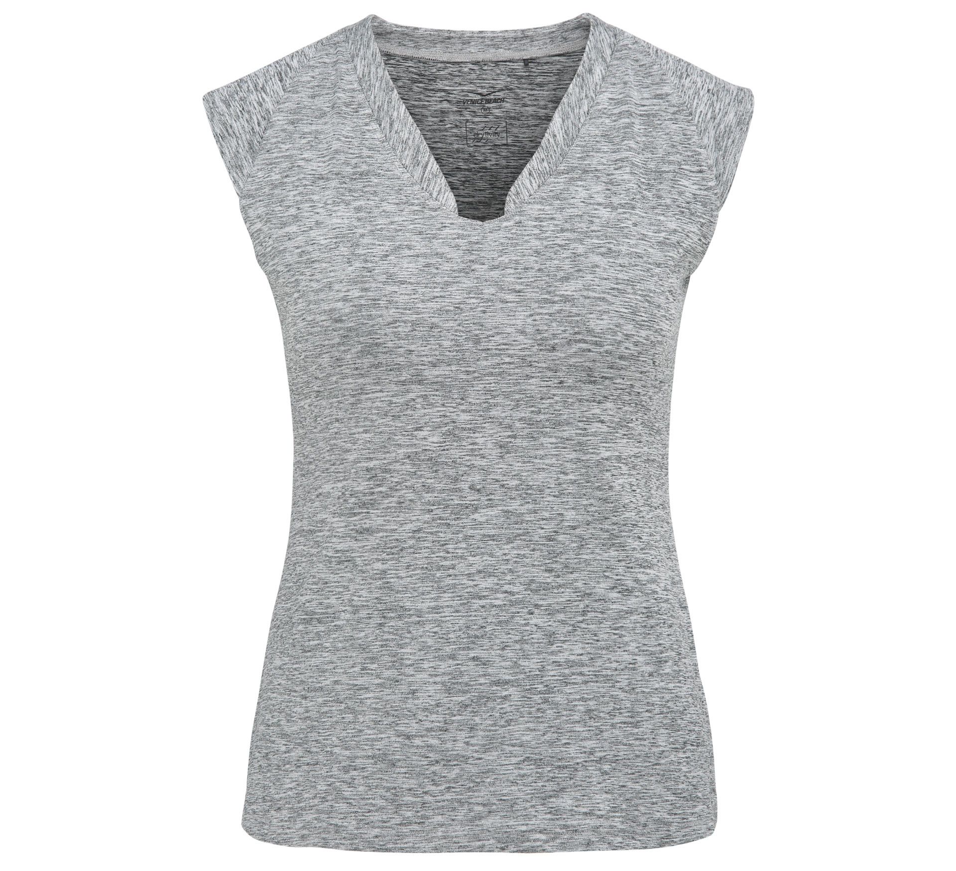 Venice Beach Eleamee Body-Shirt Top Sportivo Donna – Scollo A V, Tessuto Asciutto, Cuciture Piatte, Adatto Per Fitness E Tempo Libero